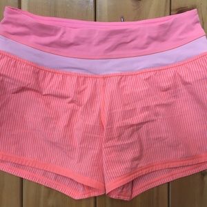 Lululemon pink athletic shorts